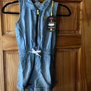 Kids Blue Denim Romper